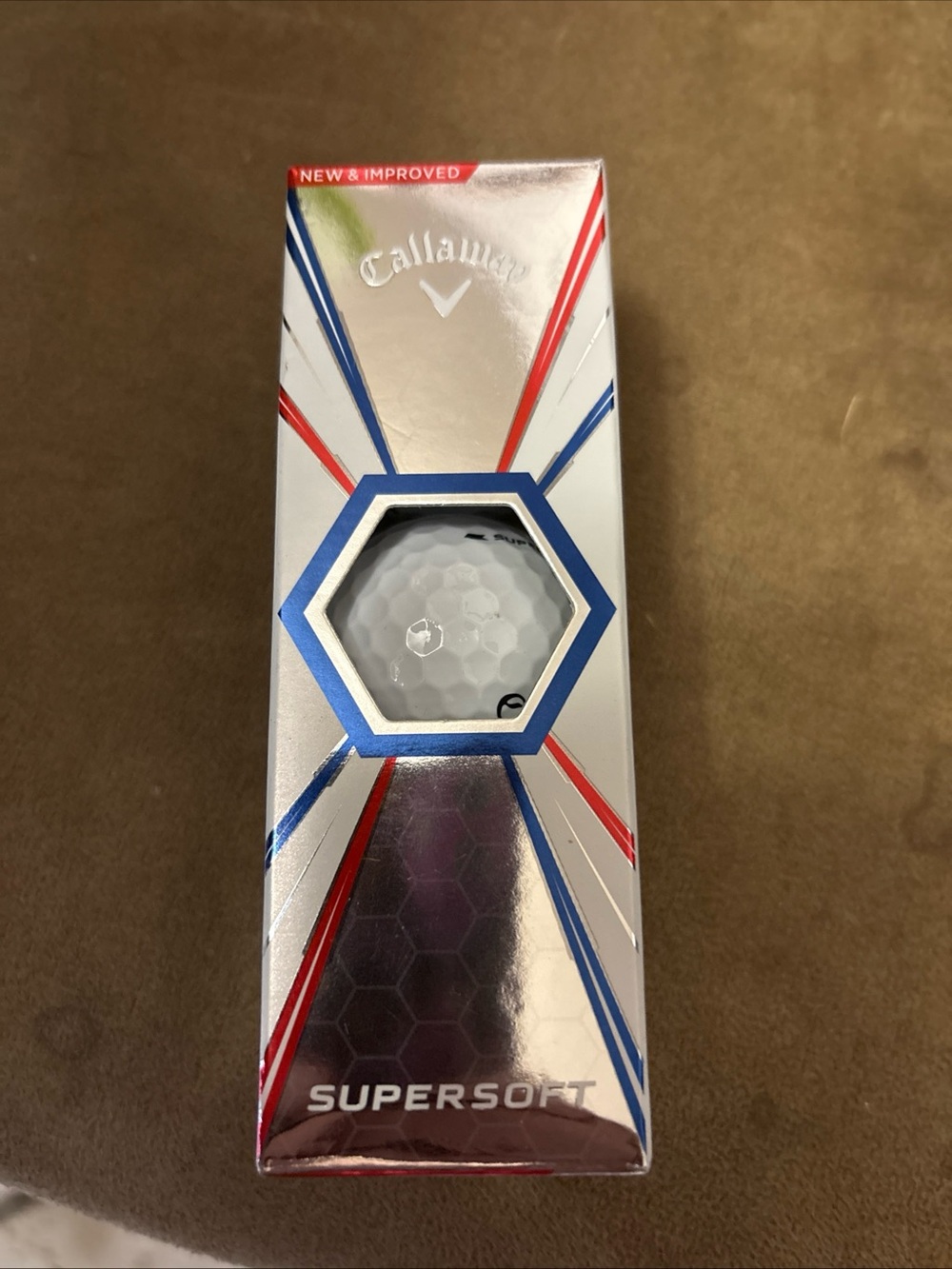 Callaway Supersoft Golf Balls - White with Red & Blue Accents